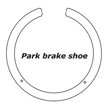 Centric Premium Parking Brake Shoes, Parts 111.08800 111.088